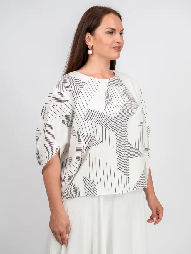 Блуза оверсайз ЭттоПлюс 31599 фото 4