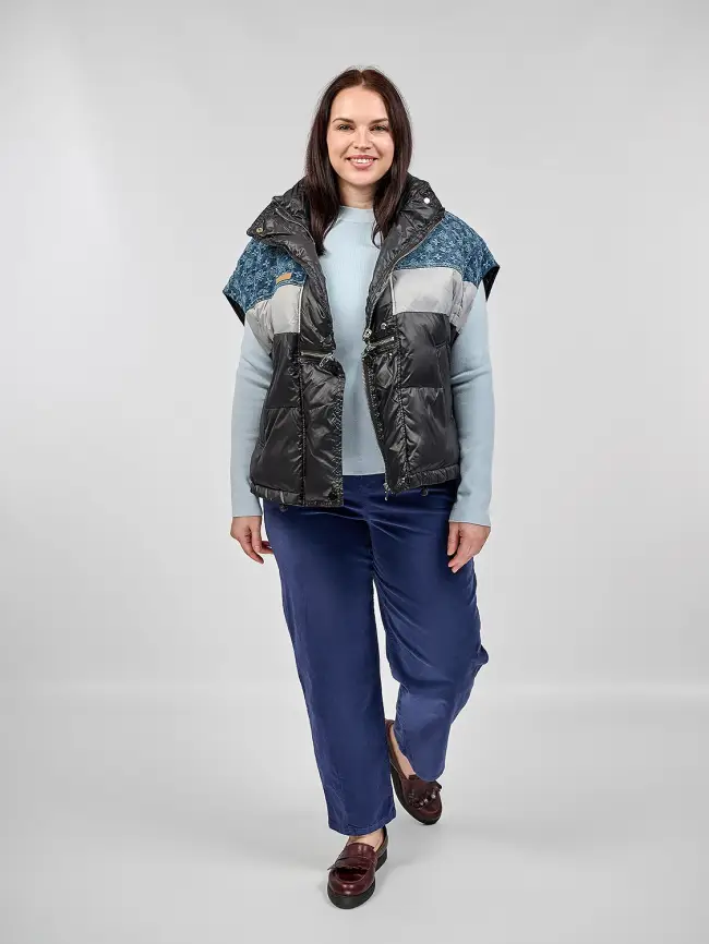 Жилет на двух молниях 1219 Размер 48-58 фото 27