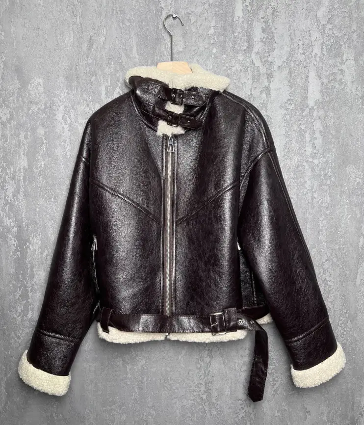 Дубленка авиатор 18907 Размер 50-54 фото 14