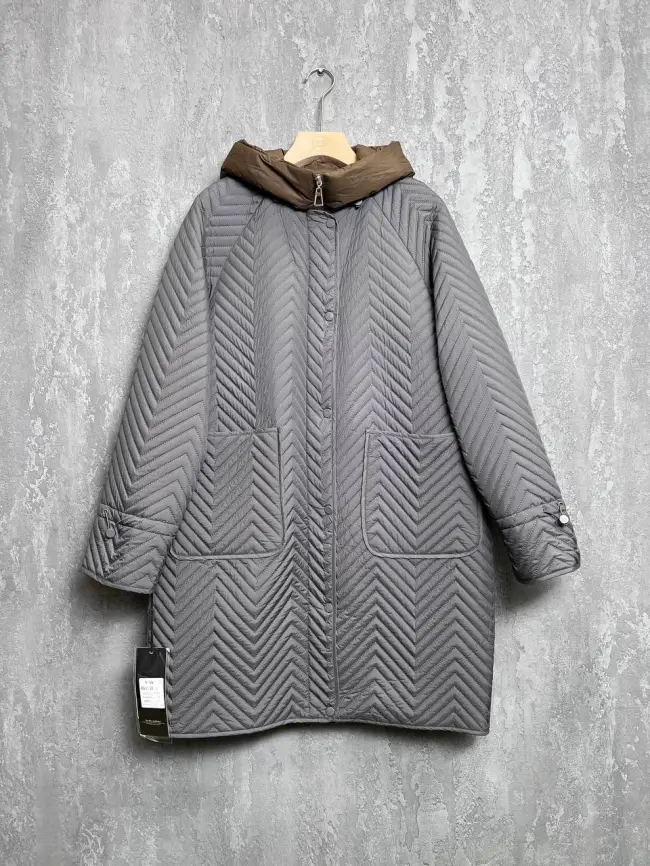 Пальто стеганое 76809 Размеры 52-58 фото 18