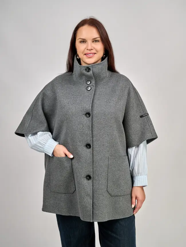 Пальто шерсть 0718 Размер 50-58 фото 21