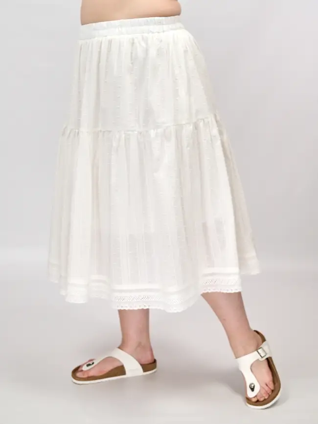 Юбка ярусная 1132 размер 48- 56 фото 4