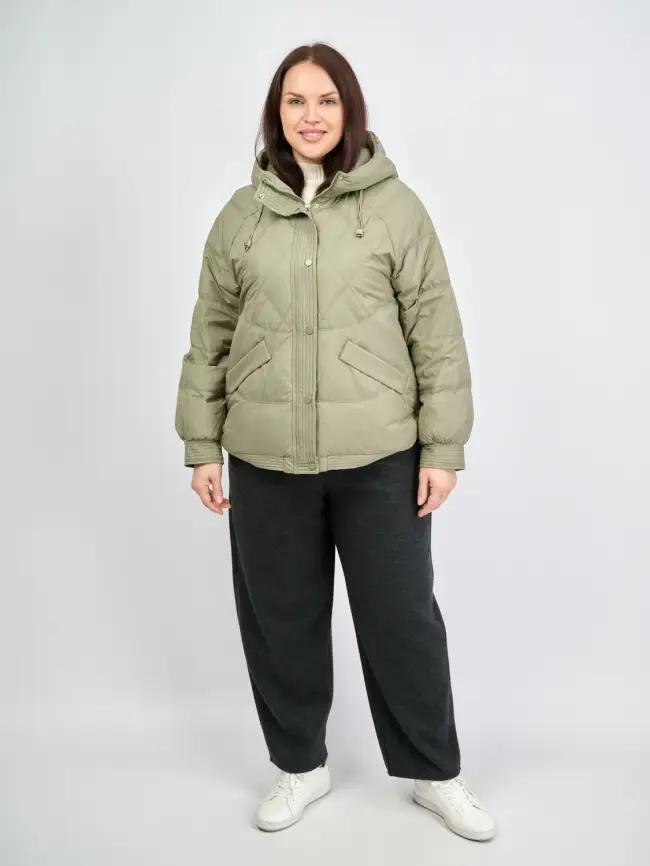 Пуховая куртка ЭттоПлюс 2553 Размер 48-52 фото 99