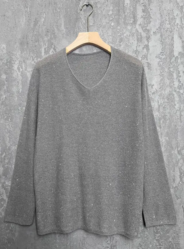 Джемпер 3015 Размер 48-54 (серый)Уценка фото 1