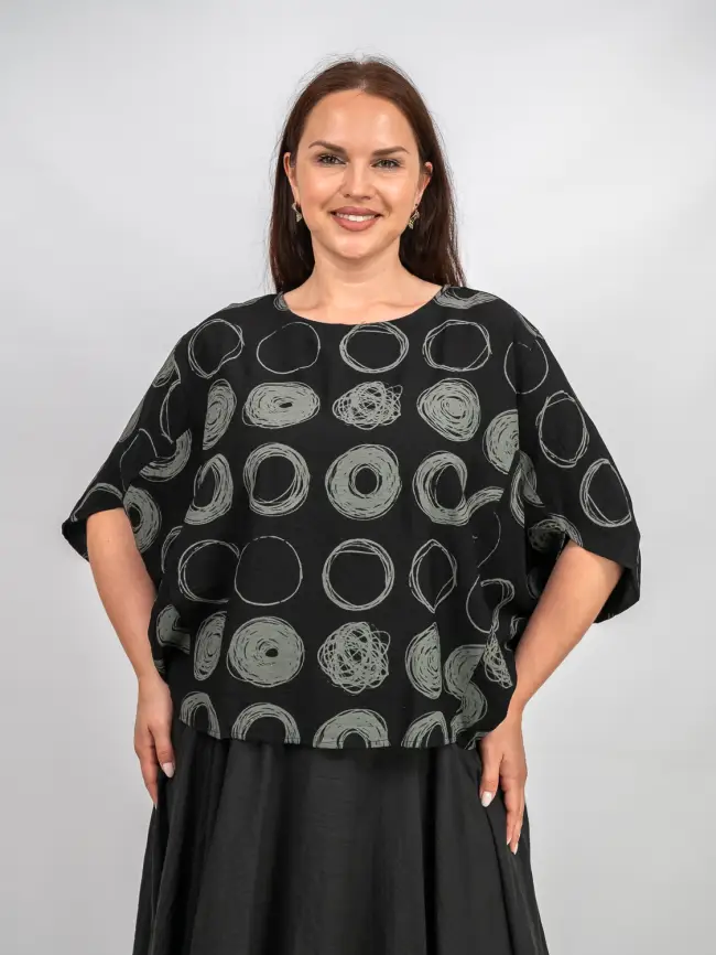 Блуза оверсайз ЭттоПлюс 31599 фото 21