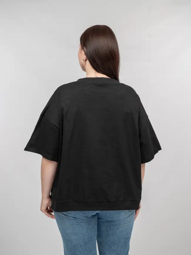 Футболка 039 (черный, 2) Уценка фото 7