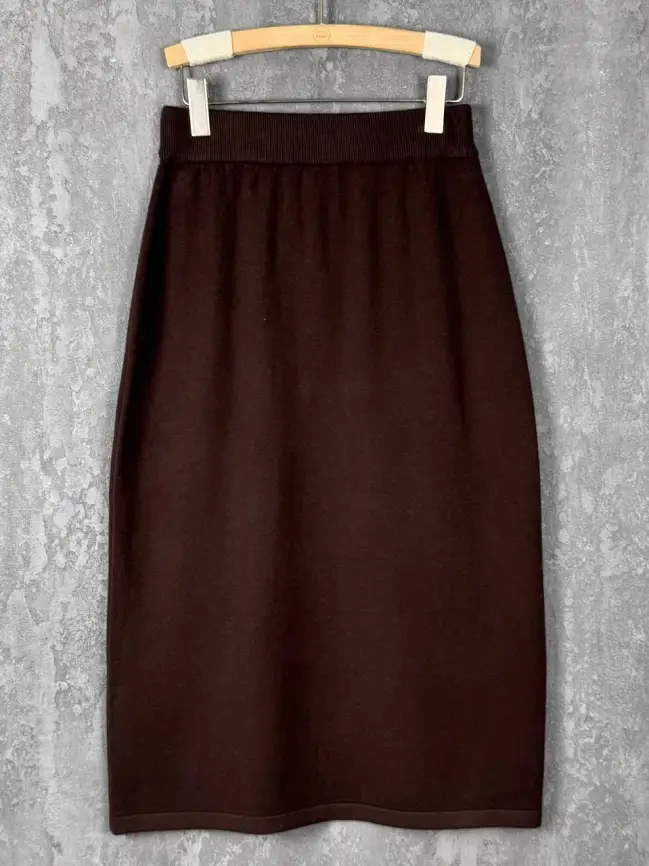 Юбка- карандаш (50-54) 272 (шоколад) Уценка фото 1
