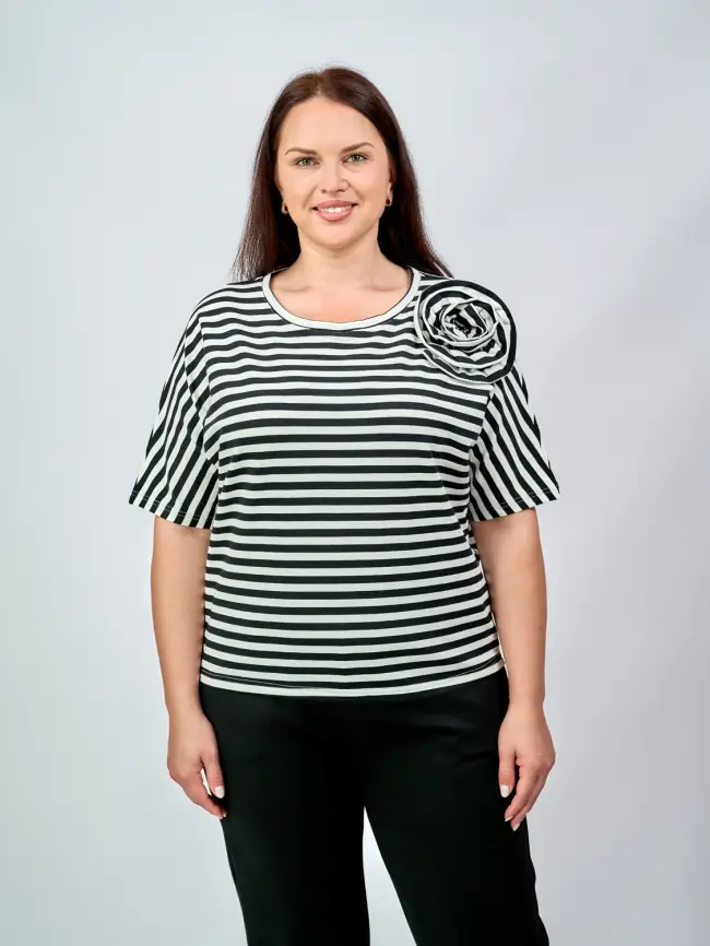 Футболка полоска ЭттоПлюс 33415 фото 38