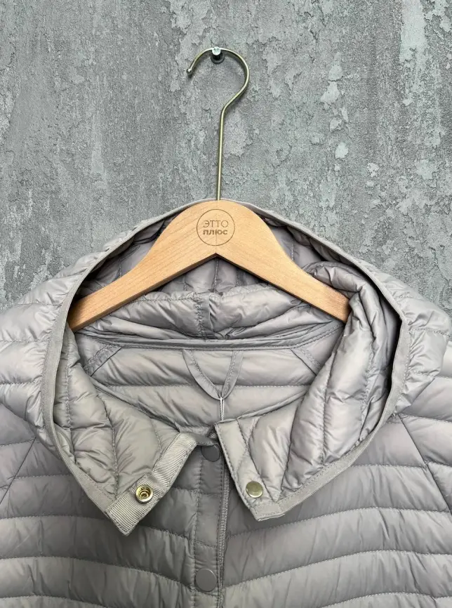 Куртка пух легкая короткая с заклепками 8183 Размер 48-58 фото 56