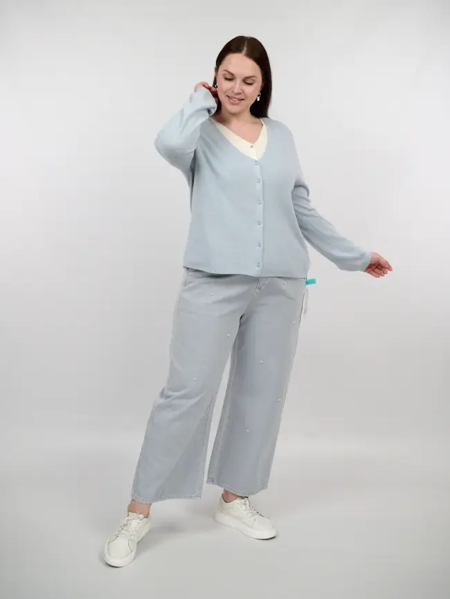 Джинсы 52352 размеры 48- 56 фото 3