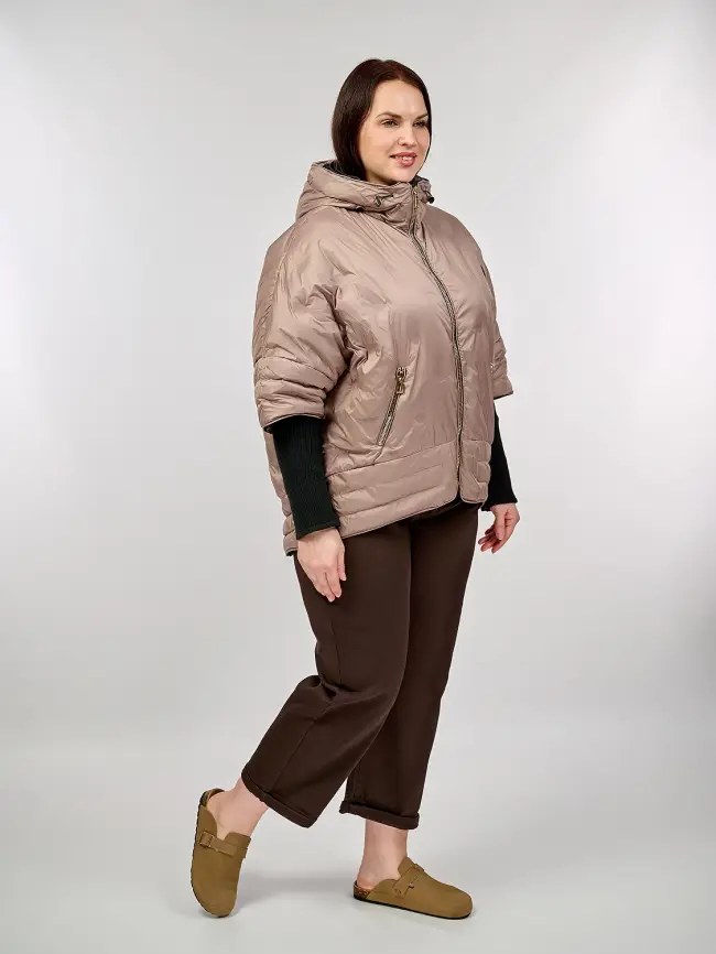 Куртка с трикотажным рукавом 6560 фото 54