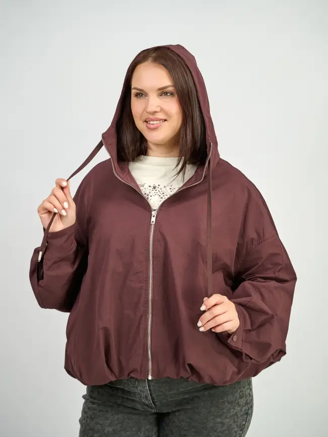 Ветровка с капюшоном 25170 Размер 50-60 фото 13