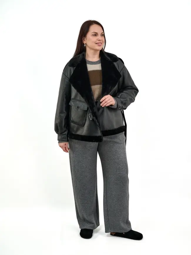 Дубленка 121103 Размер 50-58 фото 2