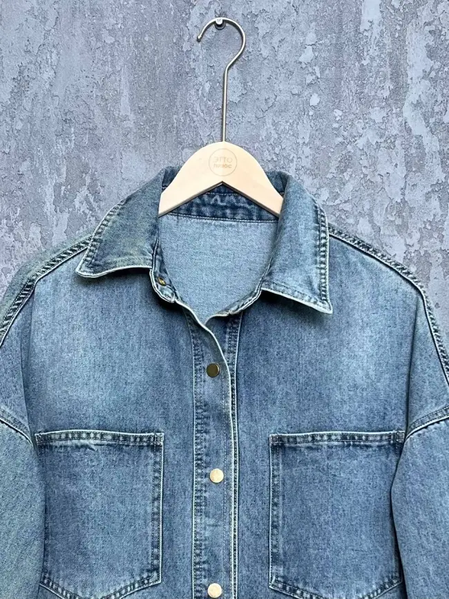 Куртка джинсовая 65227 Размер 48-56 фото 15