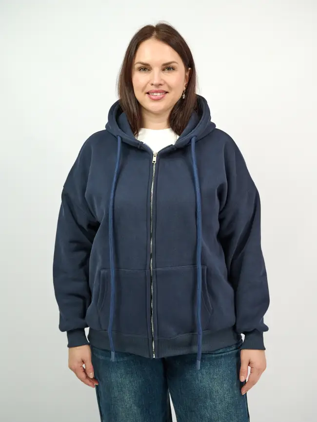 Худи зип утепленное оверсайз размер 50-58 506 фото 93