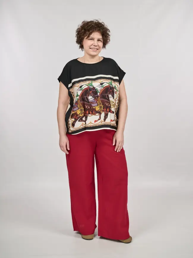 Блуза Италия 8860 Размер 50-58 фото 17