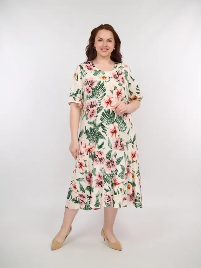 Платье ЭттоПлюс 036-1 размеры 54- 62 фото 1