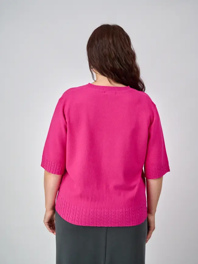 Джемпер облегченный ЭттоПлюс 25414 Размер 48-52 фото 33