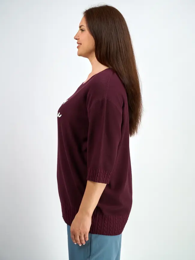 Джемпер облегченный ЭттоПлюс 25414-1 Размер 54-60 фото 6