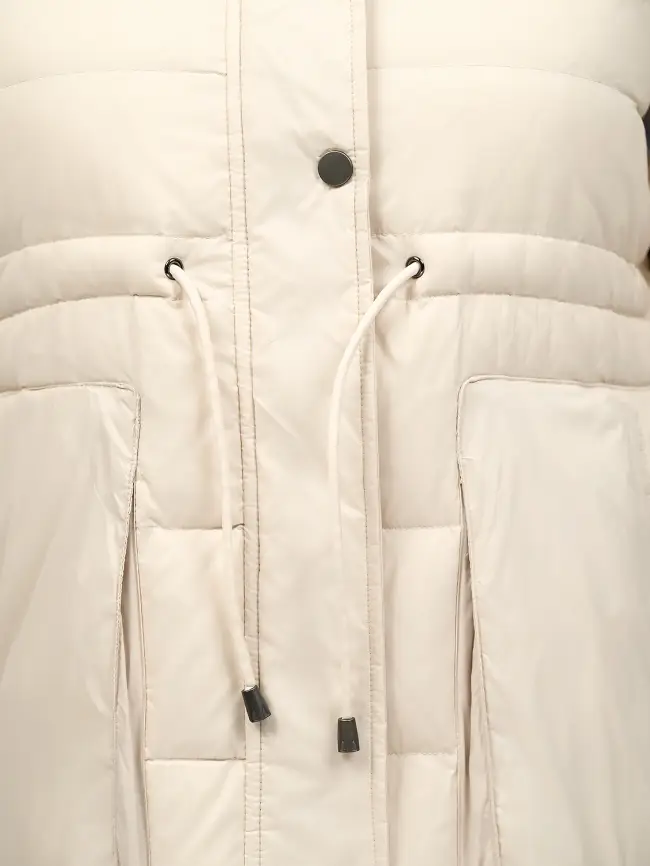 Пуховое пальто 23095 Размер 48-54 фото 24