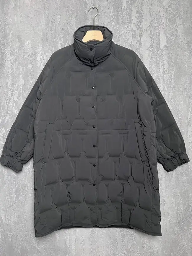 Пуховое пальто 6325 Размер 46-56 фото 13