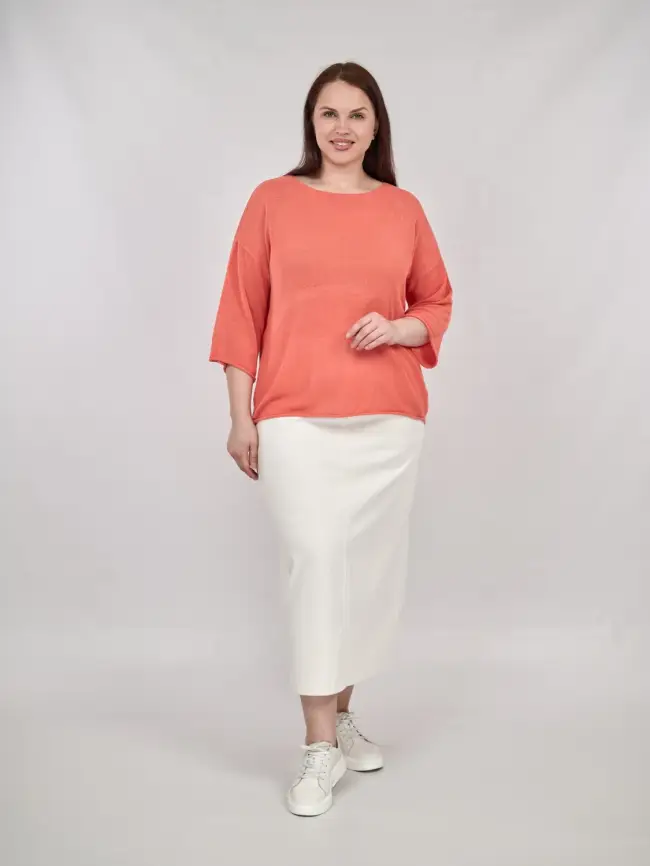 Джемпер облегченный ЭттоПлюс 25107-1 Размер 50-58. фото 138