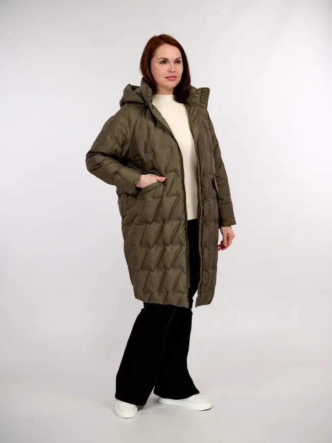 Пальто "Зиг-Заг" 6536 Размер 50-56 фото 44