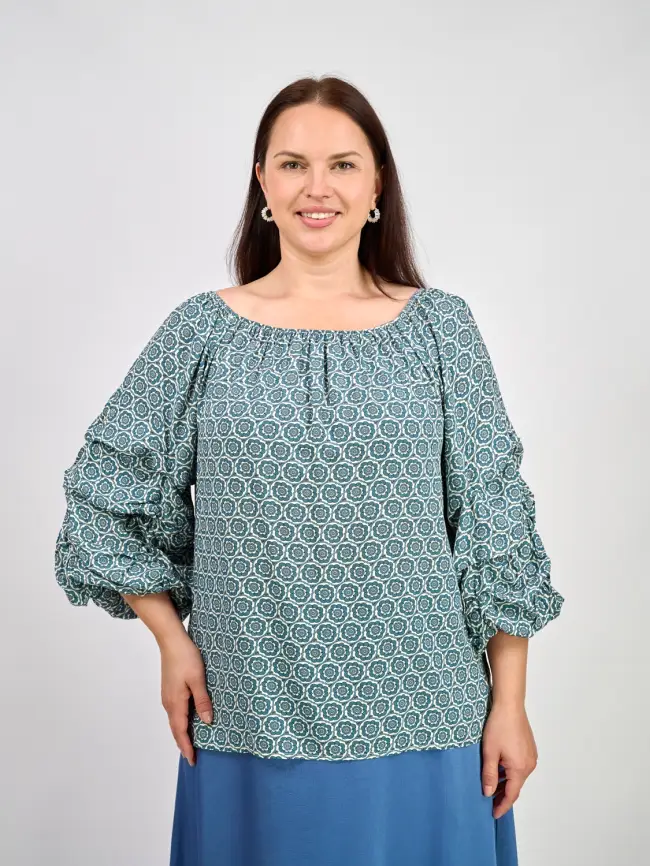 Блуза ЭттоПлюс 34184 Размеры 50-58 фото 2