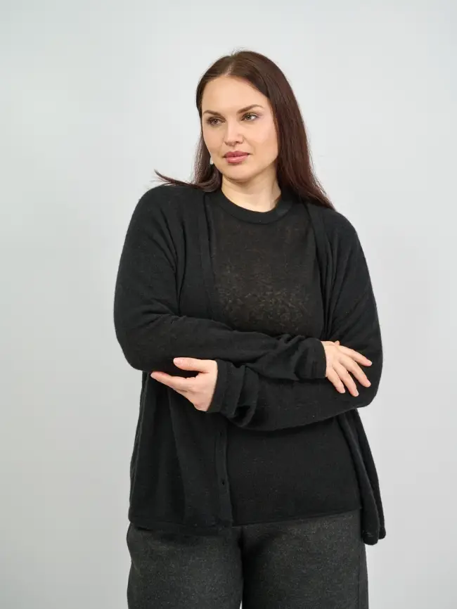 Джемпер-Кардиган 1854 Размер 50-58 фото 20