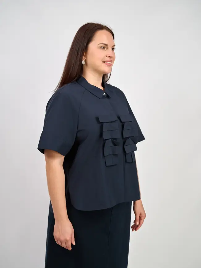 Блуза 52364 размеры 50- 58 фото 4