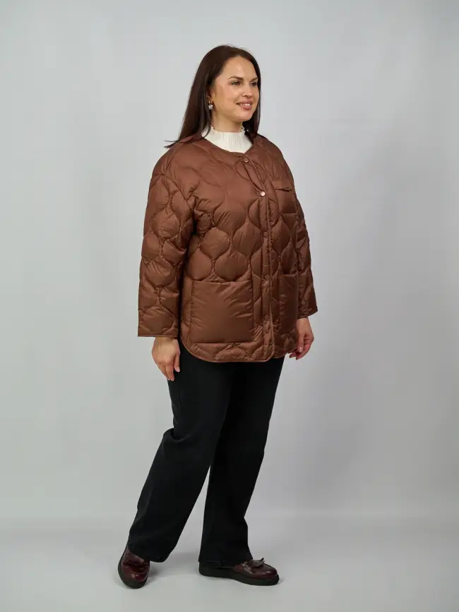 Куртка лёгкая без капюшона 2207 Размер 48-54 фото 35