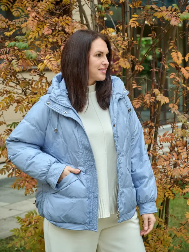 Пуховая куртка ЭттоПлюс 2553 Размер 48-52 фото 113