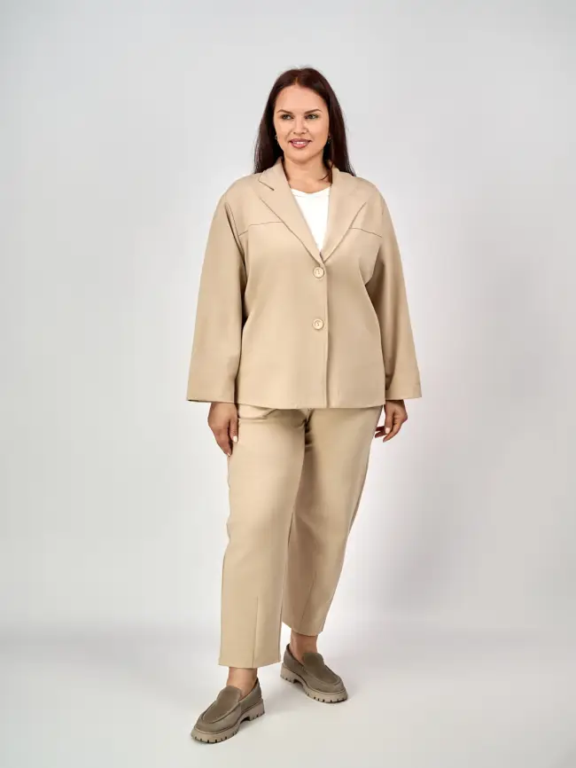 Брючный костюм ЭттоПлюс 9394 Размеры 48-58 фото 1