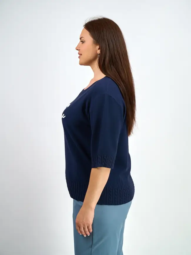 Джемпер облегченный ЭттоПлюс 25414 Размер 48-52 фото 89