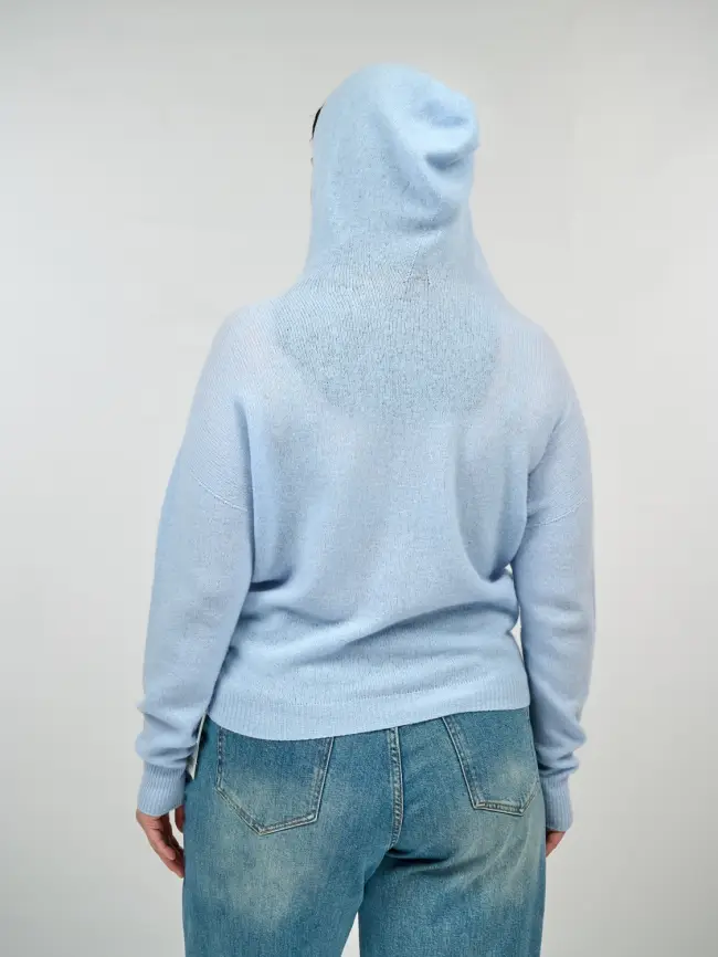 Шерстяной джемпер с капюшоном 25676 Размер 46-54 фото 10