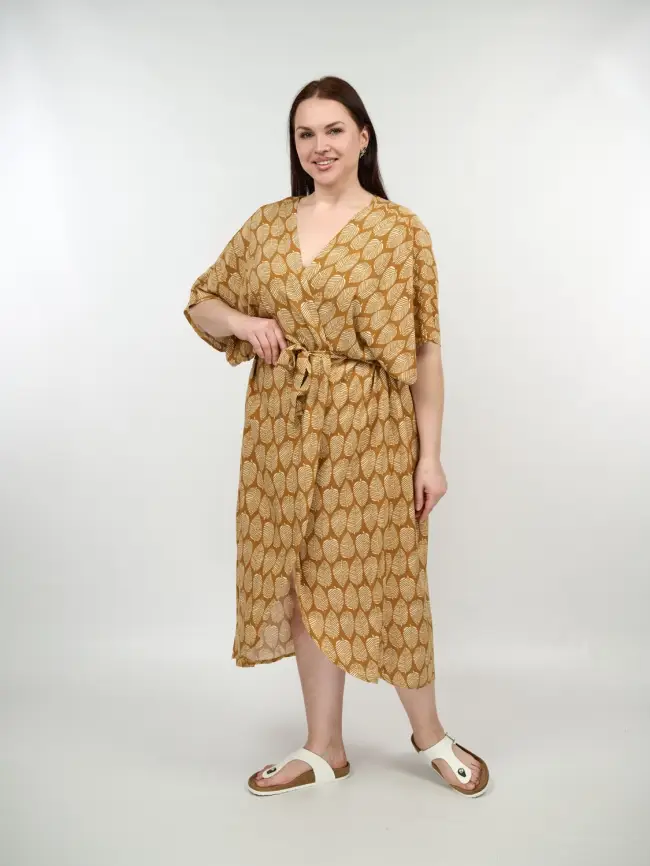 Туника-халат (жёлтый)348 фото 2