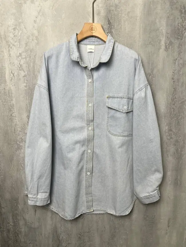 Джинсовая рубашка 54-58 фото 1