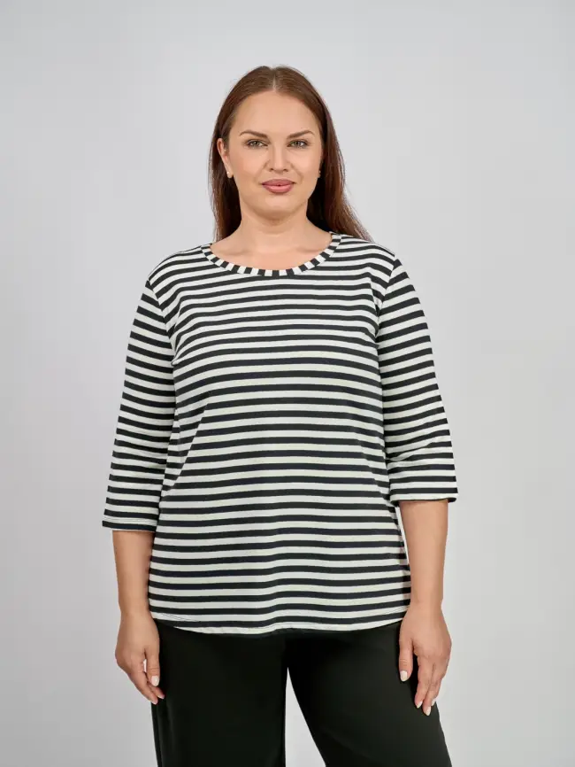 Лонгслив тельняшка ЭттоПлюс 33492 Размеры 52-58 фото 1