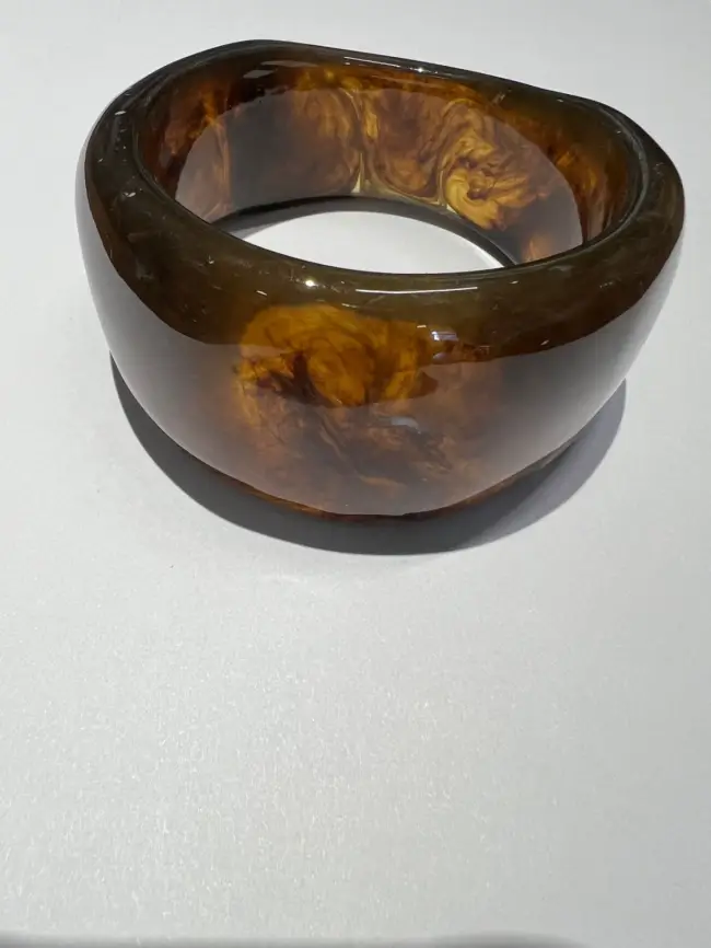 Браслет широкий янтарь 2325 фото 1