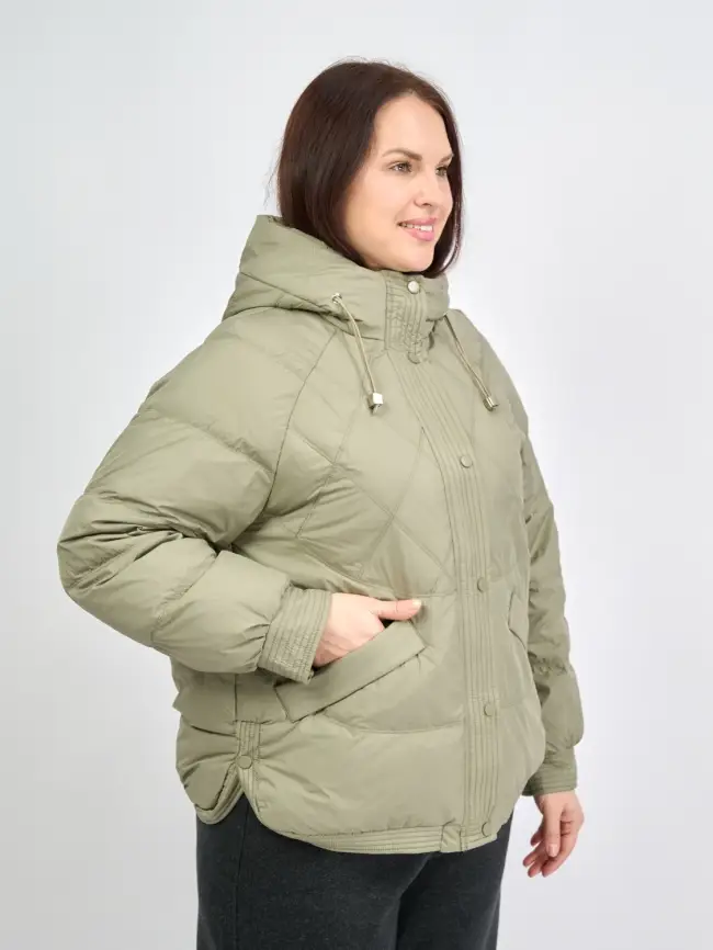 Пуховая куртка ЭттоПлюс 2553 Размер 48-52 фото 95