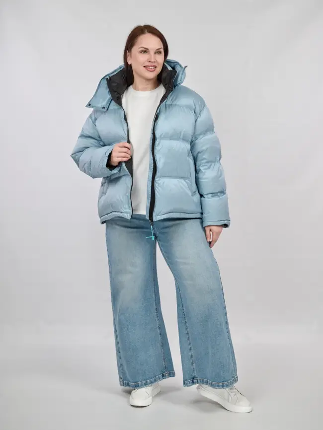 Пуховик зимний короткий 9903 Размер 50-58 фото 88