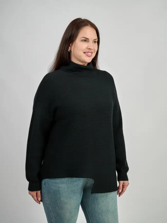 Свитер неровный край ЭттоПлюс 327 Размер 50-56 фото 3