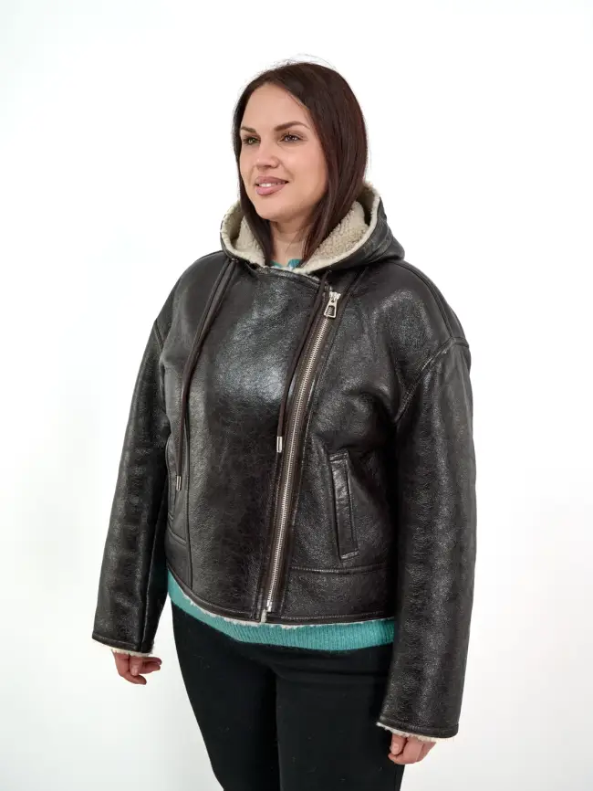 Дубленка авиатор 18926 Размер 50-54 фото 9