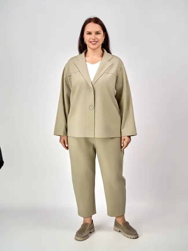 Костюм двойка ЭттоПлюс 8693 Размеры 50-58 фото 18