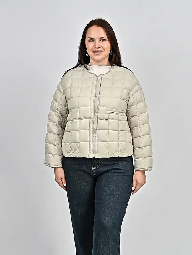 Куртка пух легкая размер 44-52 8176 фото 20