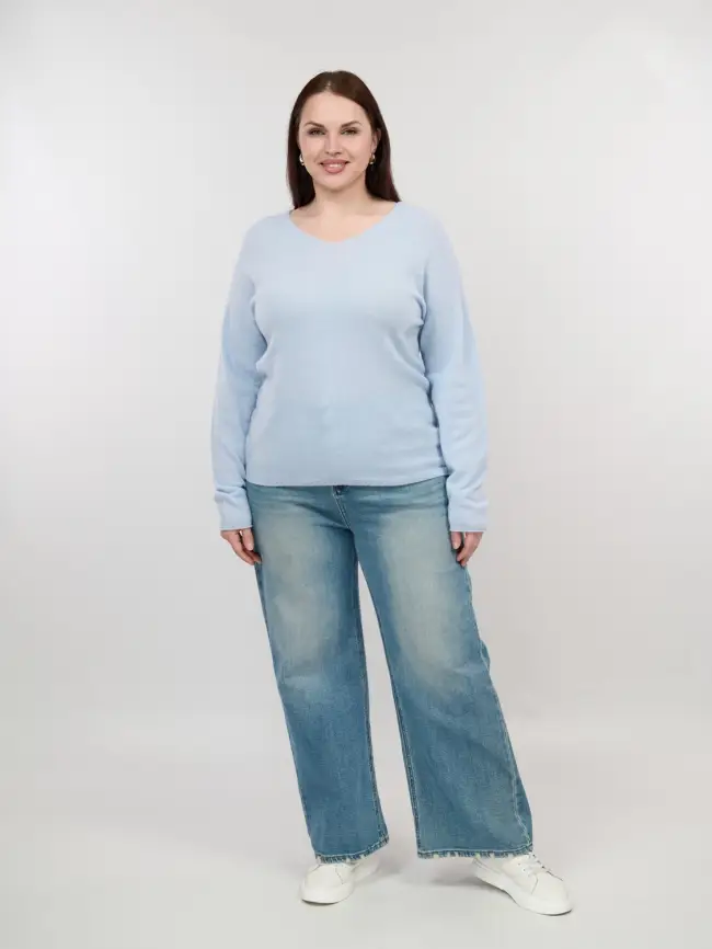 Джемпер шерсть,кашемир 25678 Размер 48-56 фото 31