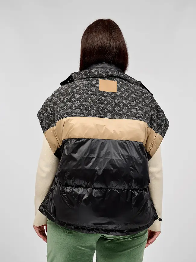 Жилет на двух молниях 1219 Размер 48-58 фото 16