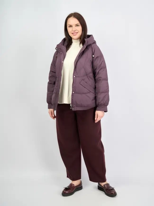 Пуховая куртка ЭттоПлюс 2553 Размер 48-52 фото 17