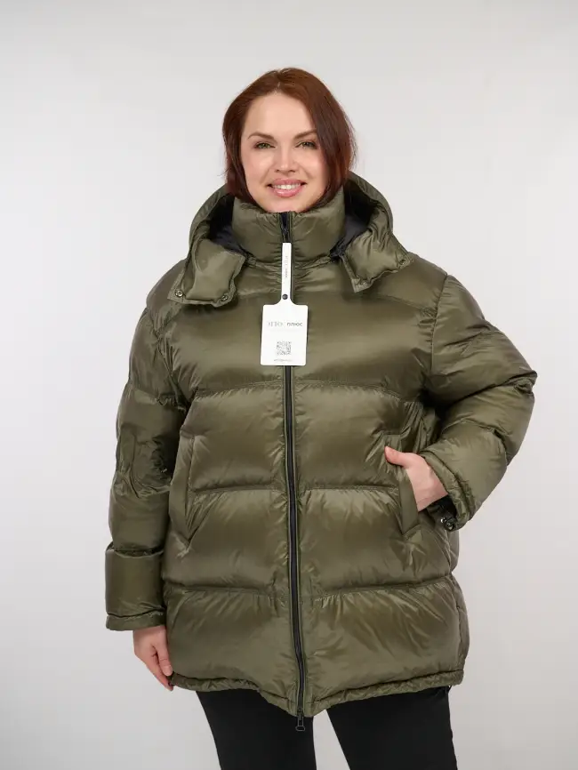 Пуховик зимний 9903 удлиненный Размер 50-60 фото 68