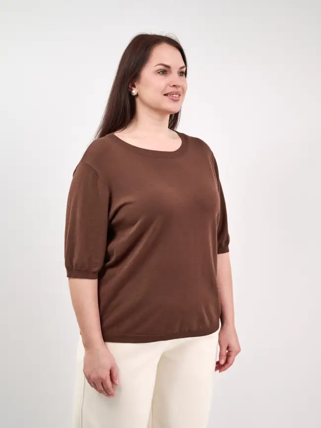 Джемпер 77643 ЭттоПлюс Размер 50-58 фото 18